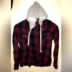 Passport flannel with hood